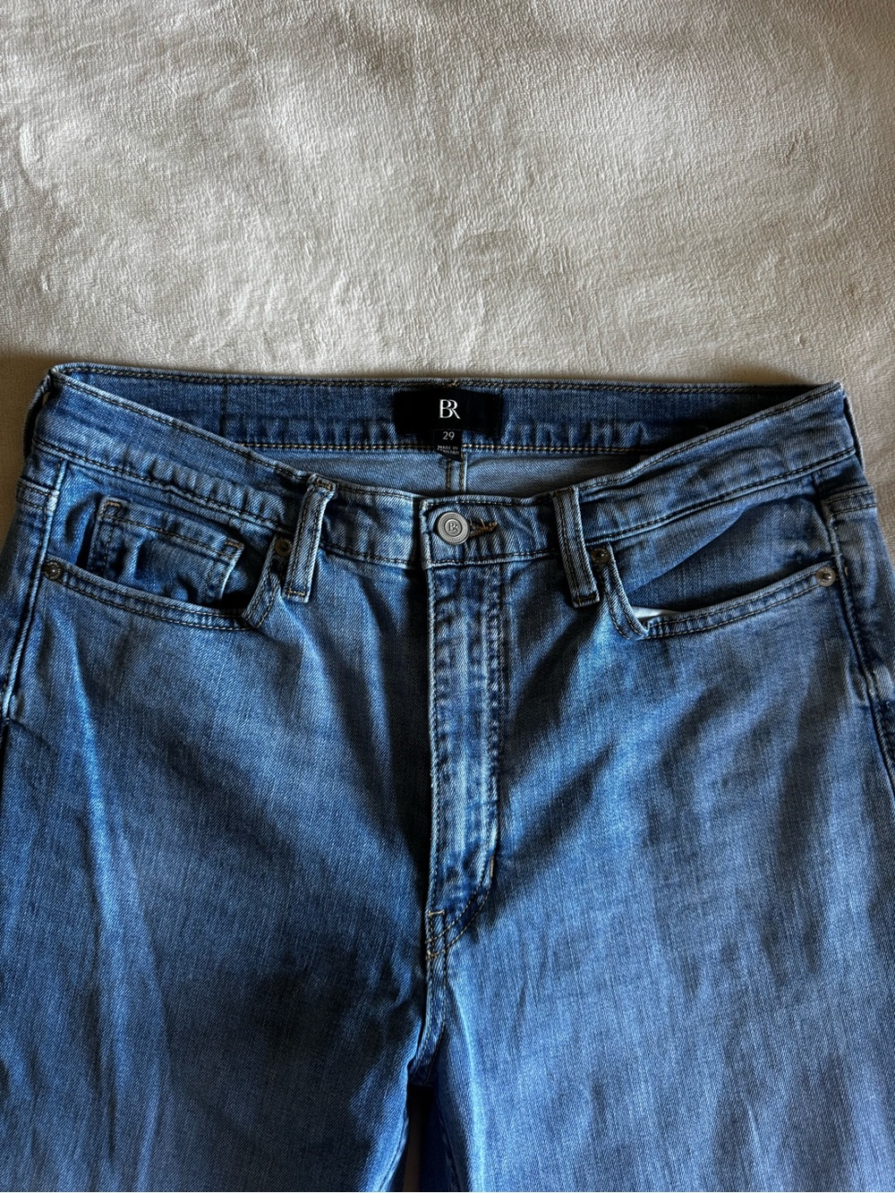 Banana Republic Women's Wide Leg Jeans in Medium Blue Denim